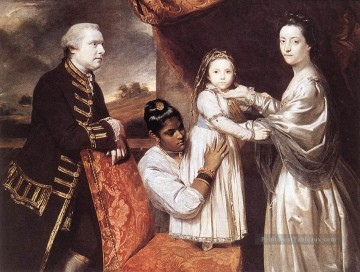  Joshua Peintre - George Clive et sa famille Joshua Reynolds